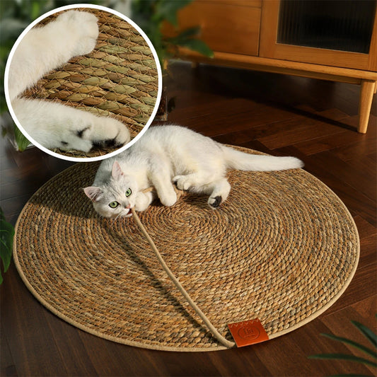 Tapis Griffoir en Jute  Naturel – Miaou’Rond