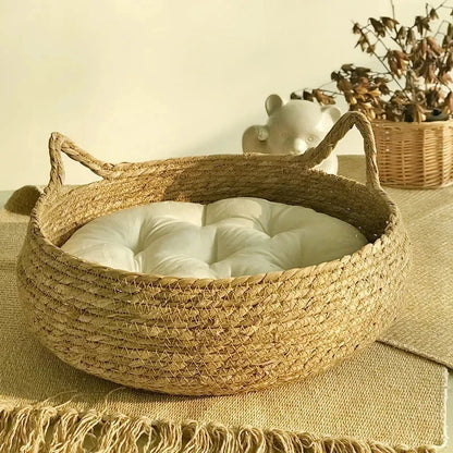 Panier en osier pour chat | Le miaw