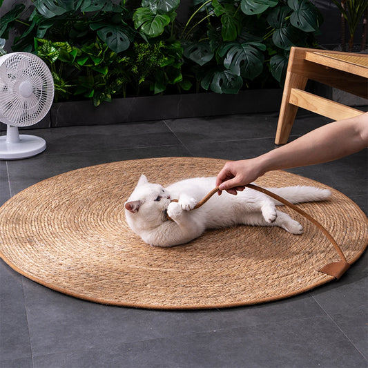 Tapis Griffoir en Jute  Naturel – Miaou’Rond
