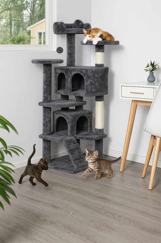 Arbre à Chat en Velour | Velurium